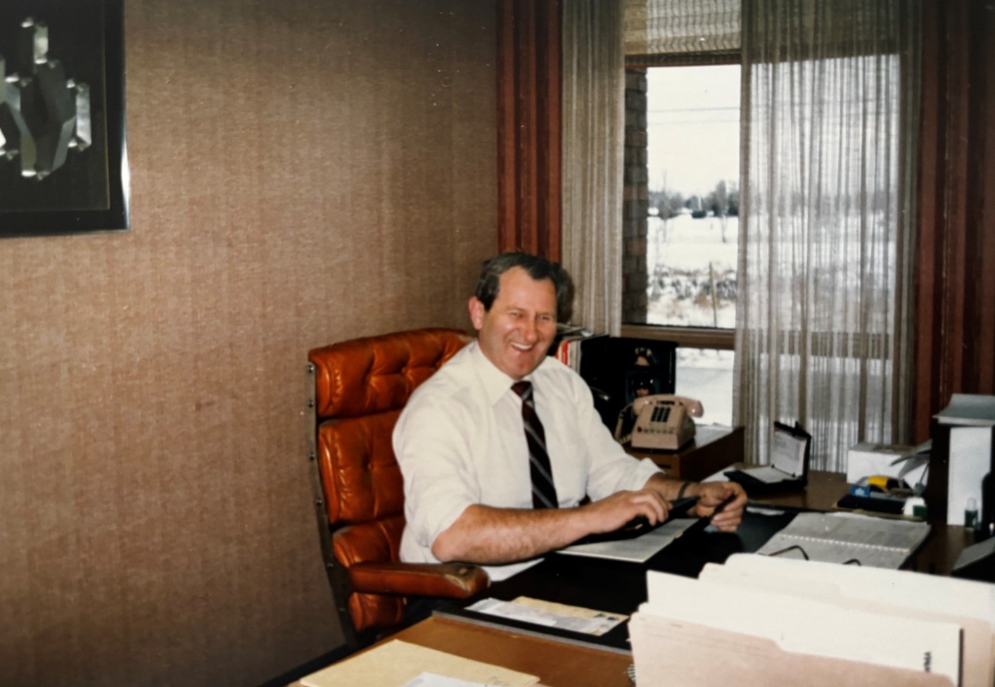 Tim O'Connor, Sr. at the O'Connor family home.